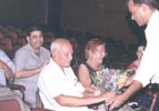 Dr. Tiwari welcoming Dr. T.B. Singh
